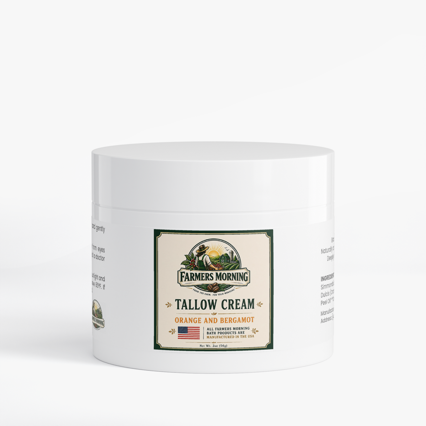 Tallow Cream Orange & Bergamot