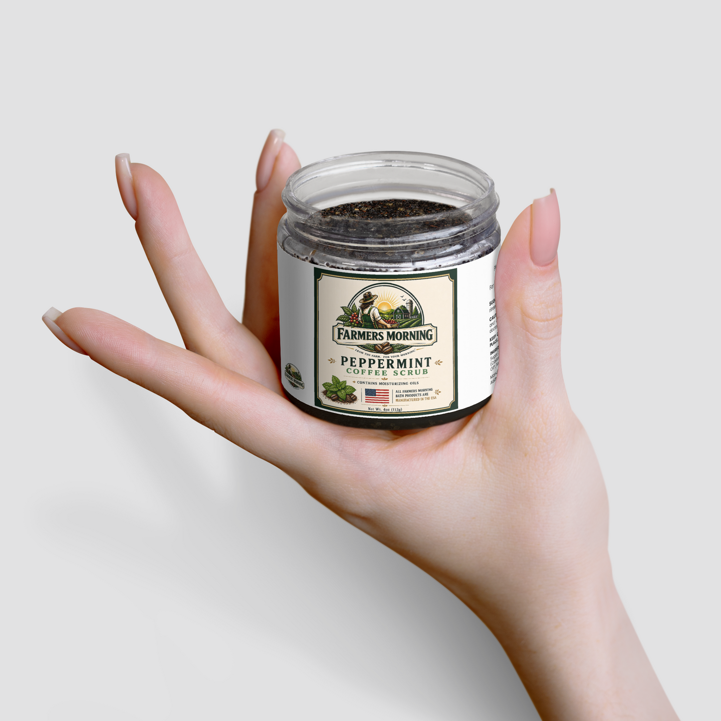 Peppermint Coffee Scrub