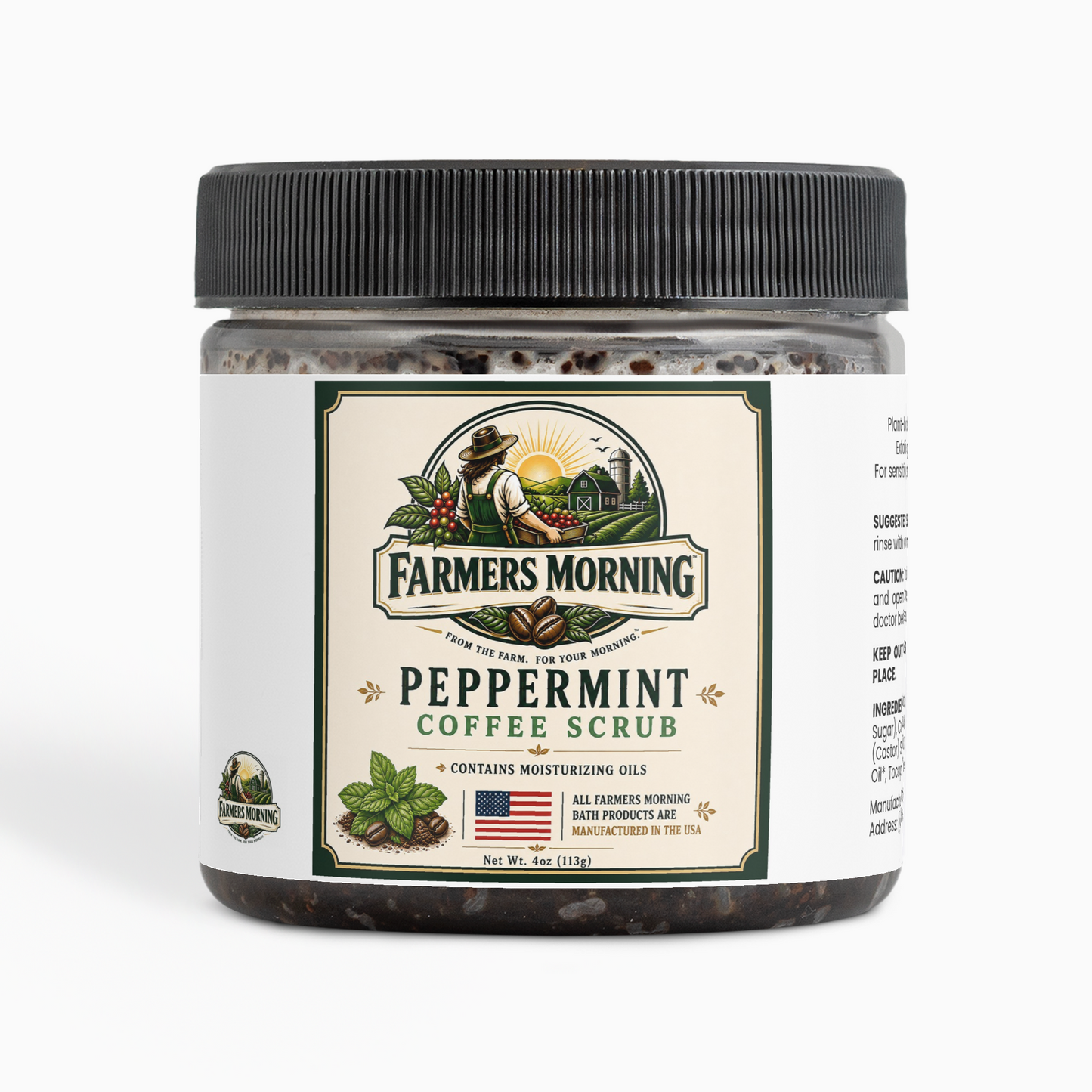 Peppermint Coffee Scrub