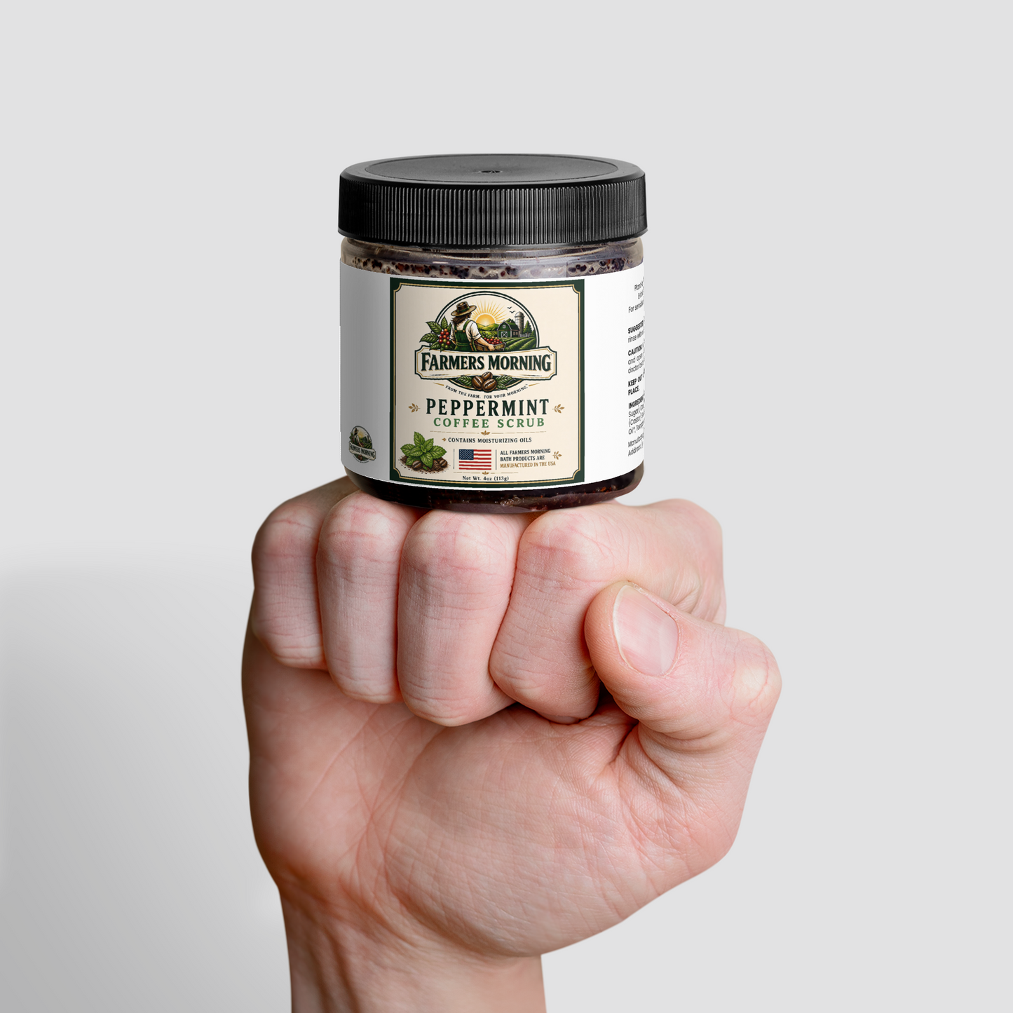 Peppermint Coffee Scrub